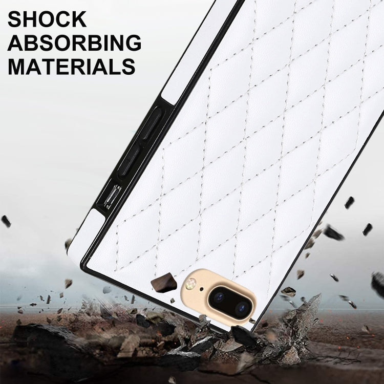 Custodia in pelle microfibra con tracolla per iPhone 8 Plus