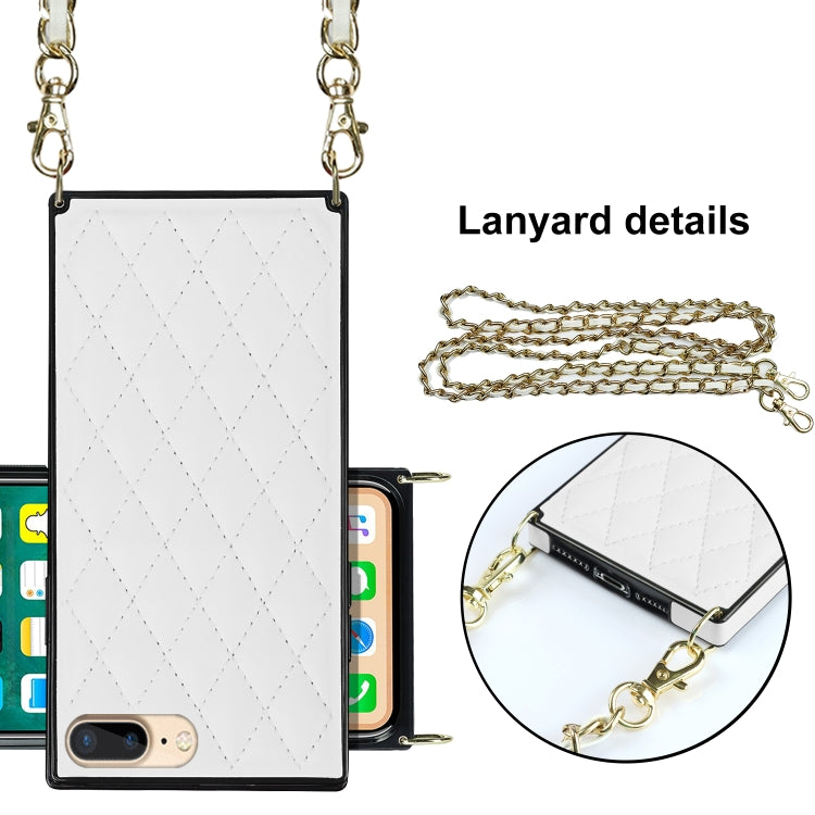 Custodia in pelle microfibra con tracolla per iPhone 8 Plus