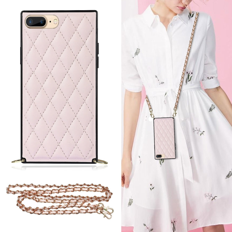 Custodia in pelle microfibra con tracolla per iPhone 8 Plus