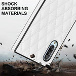 Elegante custodia antiurto in pelle microfibra con motivo rombico + TPU con tracolla a catena, For Samsung Galaxy A90 5G, For Samsung Galaxy Note10+, For Samsung Galaxy Note20 Ultra, For Samsung Galaxy S9+