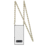 Elegante custodia antiurto in pelle microfibra con motivo rombico + TPU con tracolla a catena, For Samsung Galaxy S10, For Samsung Galaxy S10+, For Samsung Galaxy S10e, For Samsung Galaxy S20 Ultra