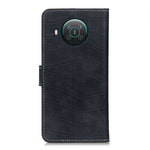 Custodia in pelle a vibrazione orizzontale con struttura in coccodrillo con supporto e fessure per carte, cornice per foto e portafoglio, For Nokia X10 / X20, For ZET Blade A51