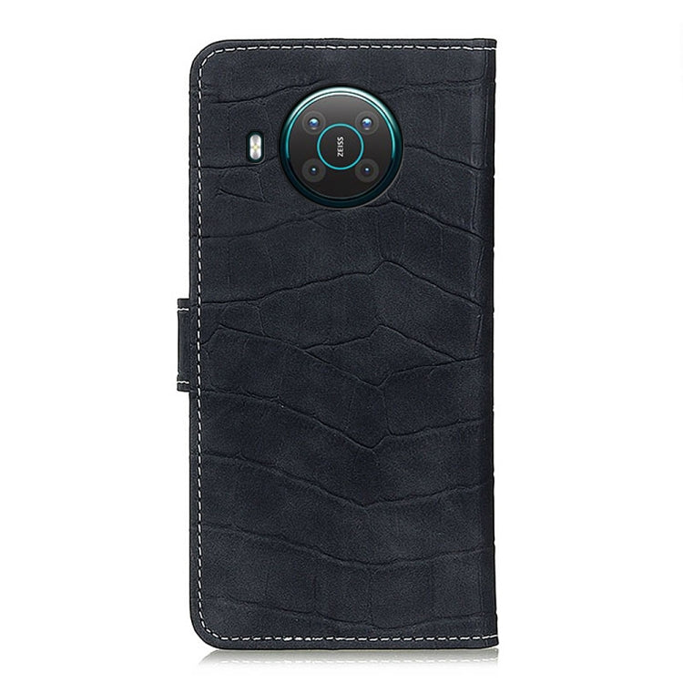 Custodia in pelle a vibrazione orizzontale con struttura in coccodrillo con supporto e fessure per carte, cornice per foto e portafoglio, For Nokia X10 / X20, For ZET Blade A51