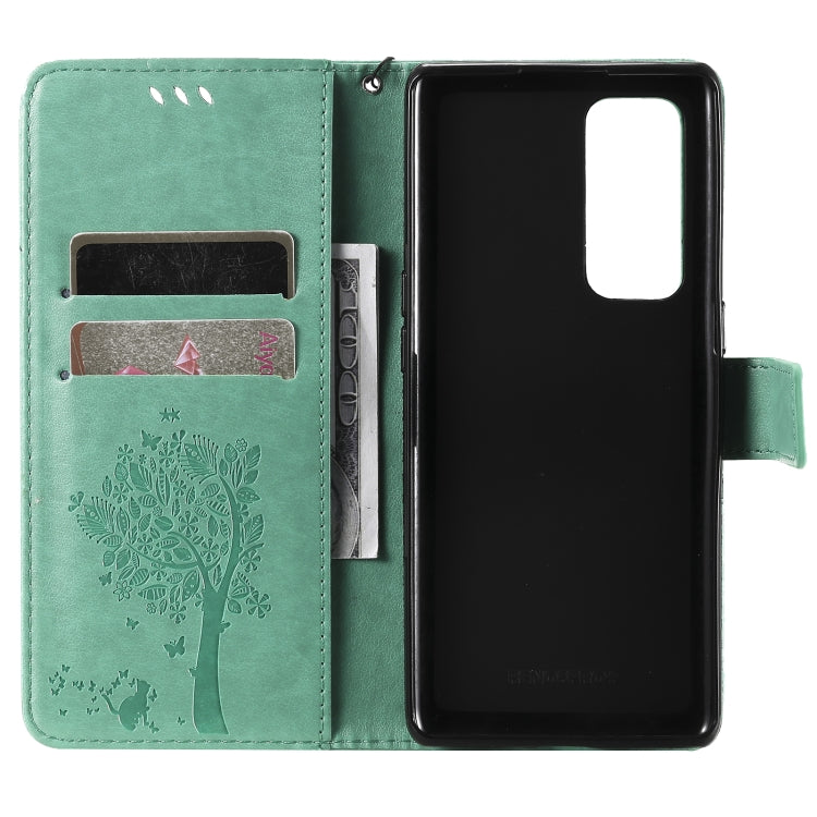 Custodia portafoglio in pelle sintetica per OPPO Reno5 Pro+