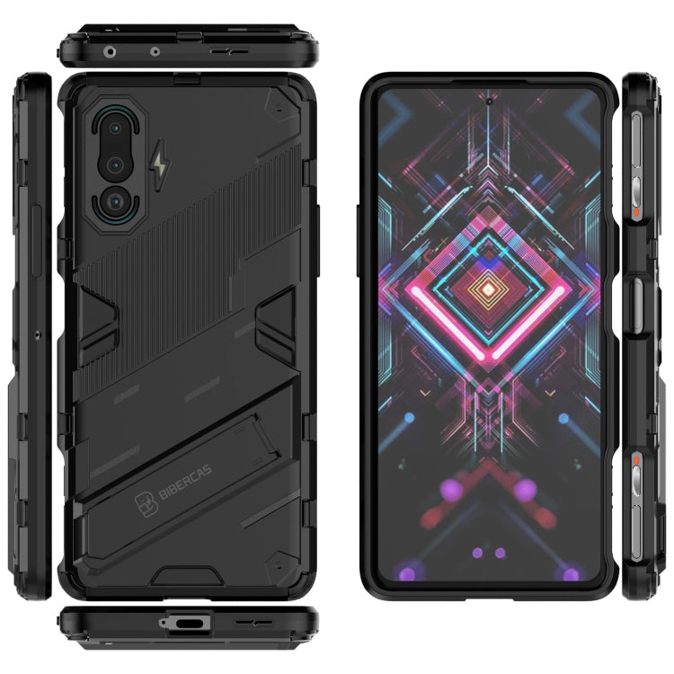 Custodia TPU antiurto con supporto per Xiaomi Redmi K40 Gaming