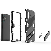 Punk Armor 2 in 1 PC + custodia antiurto in TPU con supporto invisibile, For vivo V21, For Xiaomi Redmi K40 Gaming, For Honor Play 5T