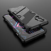 Punk Armor 2 in 1 PC + custodia antiurto in TPU con supporto invisibile, For vivo V21, For Xiaomi Redmi K40 Gaming, For Honor Play 5T