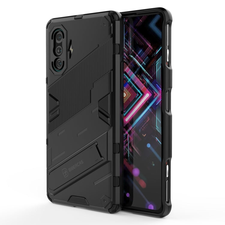 Punk Armor 2 in 1 PC + custodia antiurto in TPU con supporto invisibile, For vivo V21, For Xiaomi Redmi K40 Gaming, For Honor Play 5T