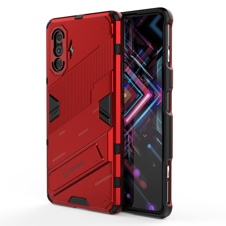 Custodia TPU antiurto con supporto per Xiaomi Redmi K40 Gaming