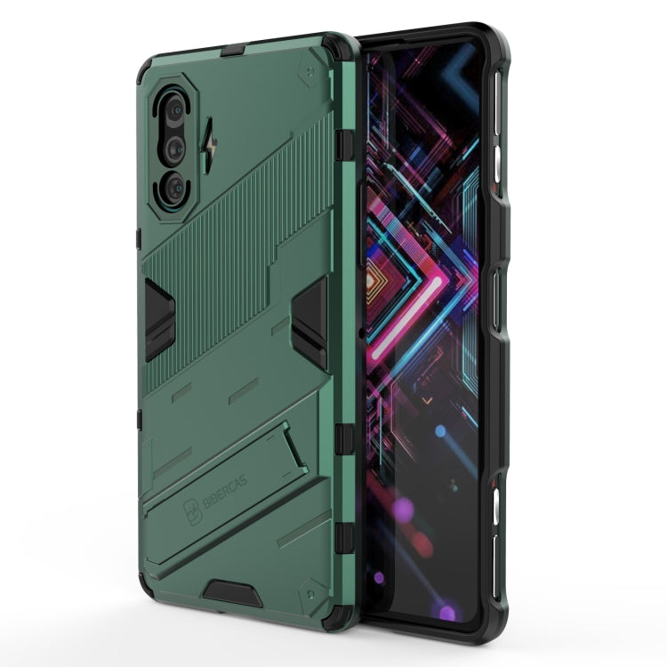 Custodia TPU antiurto con supporto per Xiaomi Redmi K40 Gaming
