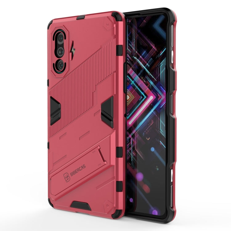 Custodia TPU antiurto con supporto per Xiaomi Redmi K40 Gaming