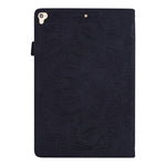 Custodia in pelle goffrata per iPad con doppia piegatura