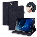 Custodia in pelle goffrata per iPad con doppia piegatura