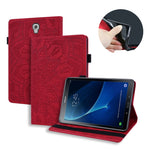 Custodia in pelle goffrata per iPad con doppia piegatura