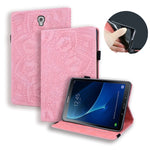 Custodia in pelle goffrata per iPad con doppia piegatura