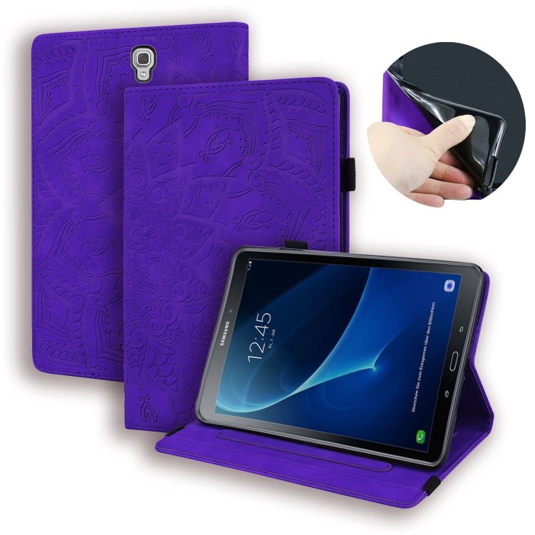 Custodia in pelle goffrata per iPad con doppia piegatura
