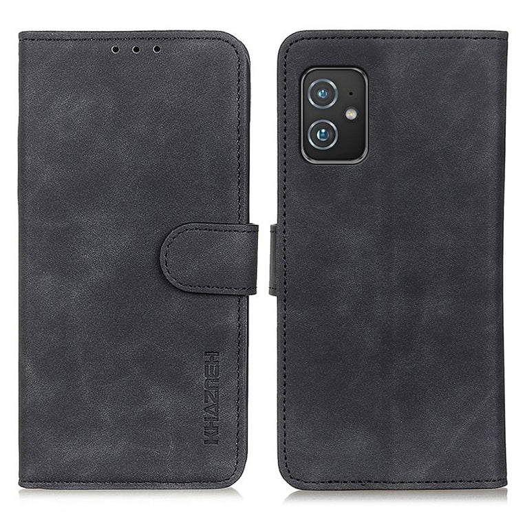 KHAZNEH Retro Texture PU + TPU Custodia in pelle a vibrazione orizzontale con supporto, slot per carte e portafoglio, For Wiko Y62, For Asus Zenfone 8