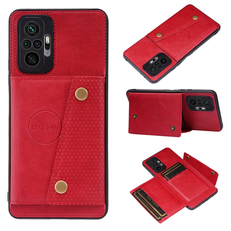 Custodia protettiva magnetica antiurto in PU + TPU con doppia fibbia con slot per schede e supporto, For Xiaomi Redmi Note 10 Pro Max, For Xiaomi Mi 11 Ultra, For Xiaomi Mi 11 Pro, For Xiaomi Mi 11 Lite
