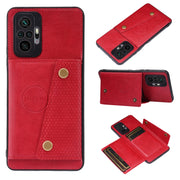 Custodia protettiva magnetica antiurto in PU + TPU con doppia fibbia con slot per schede e supporto, For Xiaomi Redmi Note 10 Pro Max, For Xiaomi Mi 11 Ultra, For Xiaomi Mi 11 Pro, For Xiaomi Mi 11 Lite
