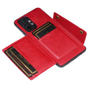 Custodia protettiva magnetica antiurto in PU + TPU con doppia fibbia con slot per schede e supporto, For Xiaomi Redmi Note 10 Pro Max, For Xiaomi Mi 11 Ultra, For Xiaomi Mi 11 Pro, For Xiaomi Mi 11 Lite