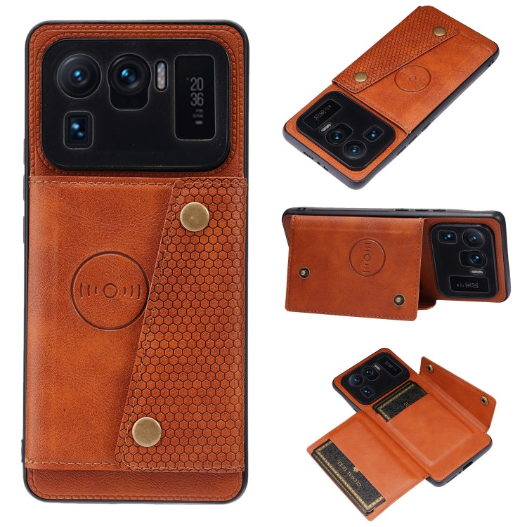 Custodia portafoglio magnetica in PU e TPU per Xiaomi Mi 11 Ultra