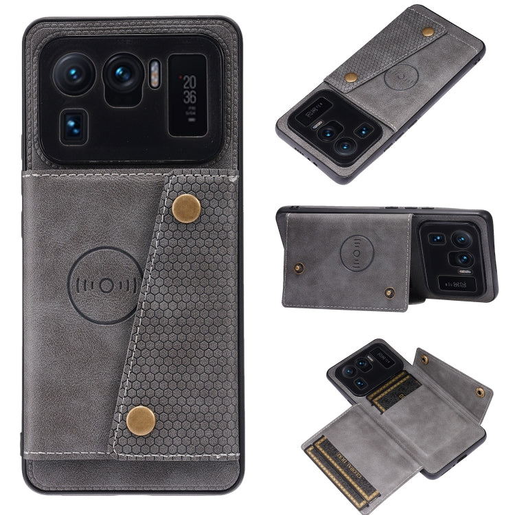 Custodia portafoglio magnetica in PU e TPU per Xiaomi Mi 11 Ultra