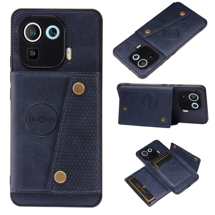 Custodia portafoglio magnetica in PU e TPU per Xiaomi Mi 11 Ultra