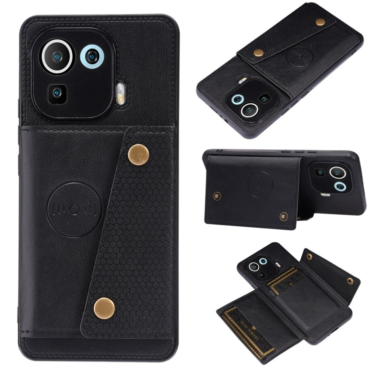 Custodia portafoglio magnetica in PU e TPU per Xiaomi Mi 11 Ultra