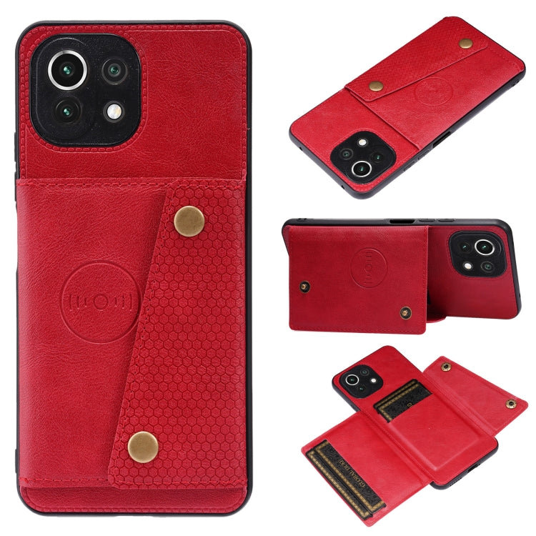 Custodia portafoglio magnetica in PU e TPU per Xiaomi Mi 11 Ultra