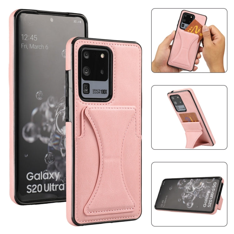 Custodia protettiva antiurto ultrasottile con supporto, For Samsung Galaxy S20 Ultra, For Samsung Galaxy S21 5G, For Samsung Galaxy S21+ 5G