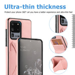 Custodia protettiva antiurto ultrasottile con supporto, For Samsung Galaxy S20 Ultra, For Samsung Galaxy S21 5G, For Samsung Galaxy S21+ 5G