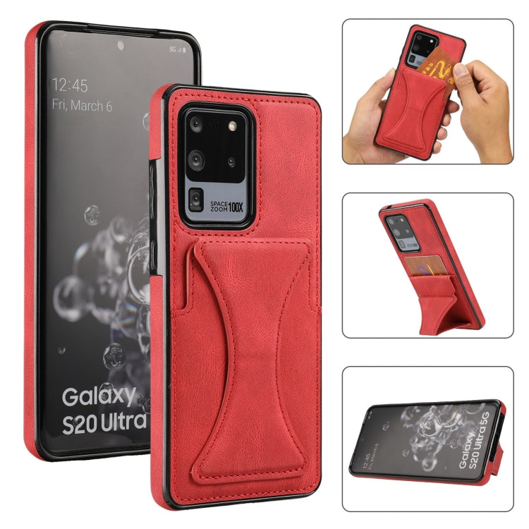 Custodia protettiva antiurto ultrasottile con supporto, For Samsung Galaxy S20 Ultra, For Samsung Galaxy S21 5G, For Samsung Galaxy S21+ 5G