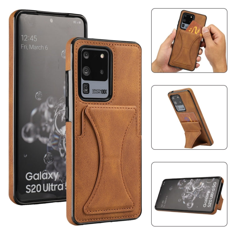 Custodia protettiva antiurto ultrasottile con supporto, For Samsung Galaxy S20 Ultra, For Samsung Galaxy S21 5G, For Samsung Galaxy S21+ 5G