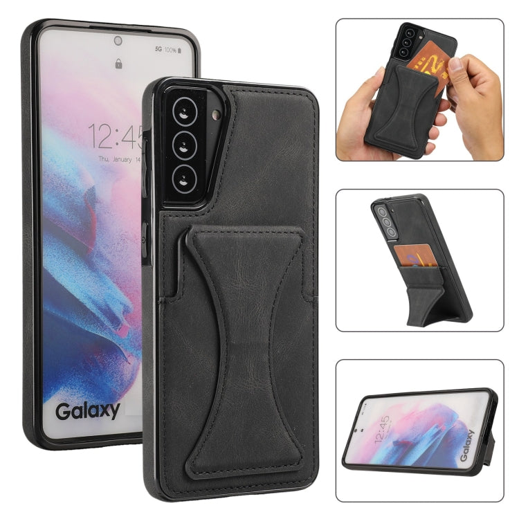Custodia protettiva antiurto ultrasottile con supporto, For Samsung Galaxy S20 Ultra, For Samsung Galaxy S21 5G, For Samsung Galaxy S21+ 5G