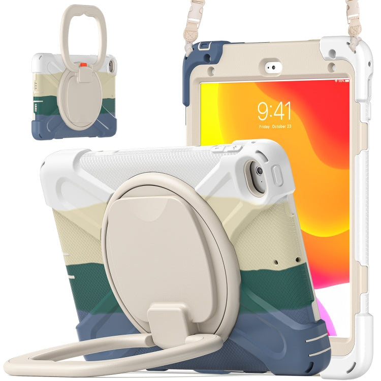 Custodia protettiva in silicone + PC con supporto e tracolla, For iPad mini 5 / 4