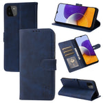 Custodia in pelle a ribalta orizzontale con motivo Happy Cat goffrato con supporto, slot per carte e portafoglio, For Samsung Galaxy S21 FE, For Samsung Galaxy A12, For Samsung Galaxy A22 4G, For Samsung Galaxy A22 5G EU Version