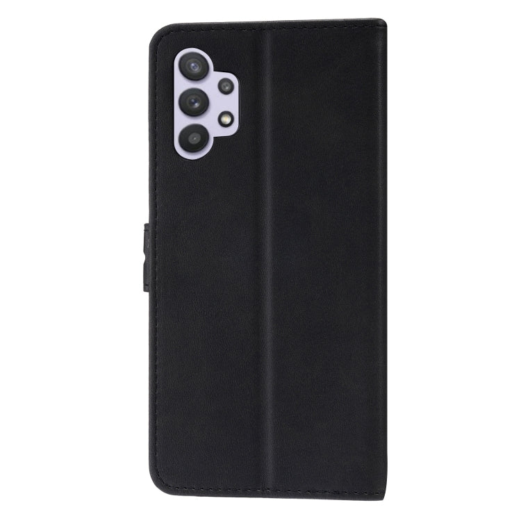 Custodia in pelle a ribalta orizzontale con motivo Happy Cat goffrato con supporto, slot per carte e portafoglio, For Samsung Galaxy A32 4G, For Samsung Galaxy A32 5G, For Samsung Galaxy A52 5G / 4G, For Samsung Galaxy A72 5G / 4G