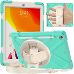 Custodia silicone con supporto e tracolla per iPad 10.2 e Galaxy