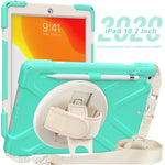 Custodia silicone con supporto e tracolla per iPad 10.2 e Galaxy