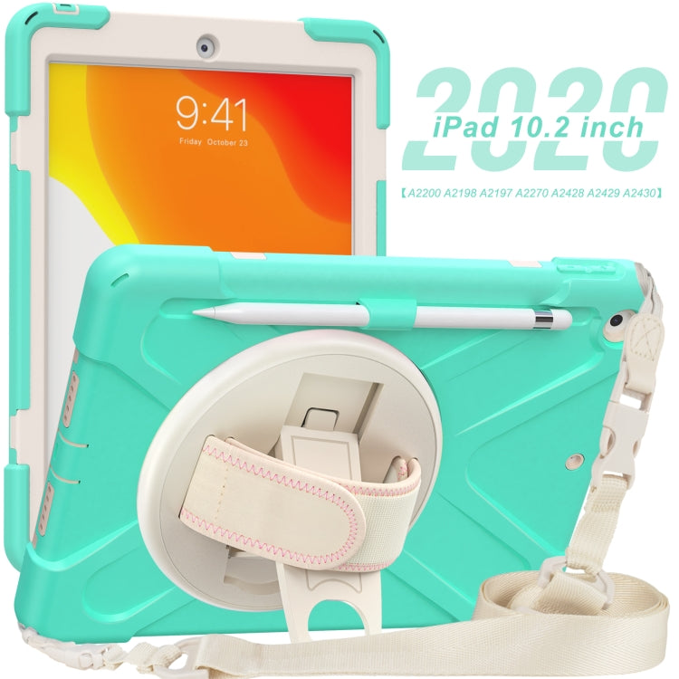 Custodia silicone con supporto e tracolla per iPad 10.2 e Galaxy