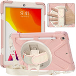 Custodia silicone con supporto e tracolla per iPad 10.2 e Galaxy