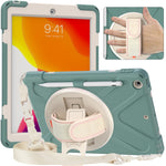 Custodia silicone con supporto e tracolla per iPad 10.2 e Galaxy