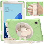 Custodia silicone con supporto e tracolla per iPad 10.2 e Galaxy