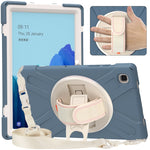 Custodia silicone con supporto e tracolla per iPad 10.2 e Galaxy