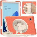 Custodia silicone con supporto e tracolla per iPad 10.2 e Galaxy