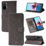 Custodia portafoglio in pelle per Xiaomi Redmi Note 10