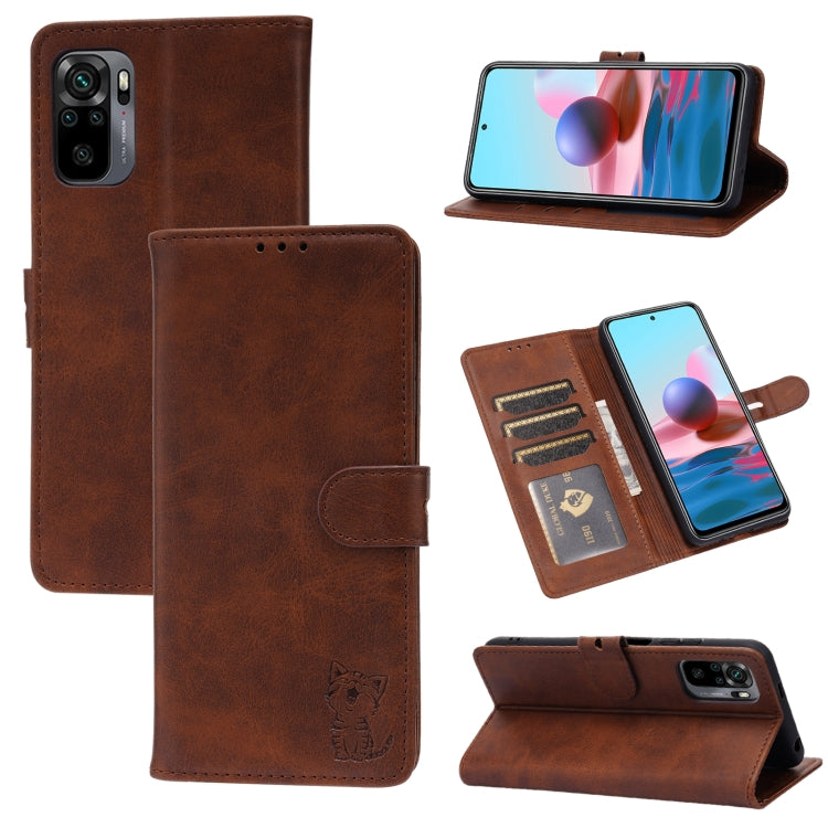 Custodia portafoglio in pelle per Xiaomi Redmi Note 10