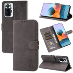 Custodia portafoglio in pelle per Xiaomi Redmi Note 10