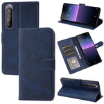 Custodia in pelle a ribalta orizzontale con motivo Happy Cat goffrato con supporto, slot per carte e portafoglio, For Sony Xperia 1 III, For Sony Xperia 5 III, For Sony Xperia 10 III