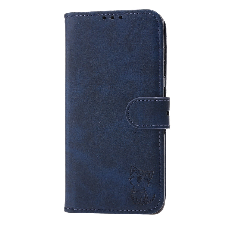 Custodia in pelle a ribalta orizzontale con motivo Happy Cat goffrato con supporto, slot per carte e portafoglio, For Sony Xperia 1 III, For Sony Xperia 5 III, For Sony Xperia 10 III